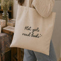 Hot Girls Read Books Tote Bag – Book Lover Canvas Tote | Gift for Readers