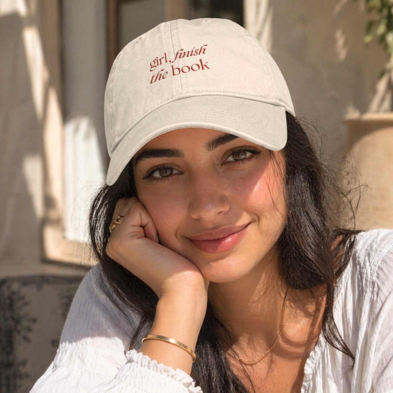 Girl Finish The Book Cap – Embroidered Bookish Baseball Hat | Gift for Readers