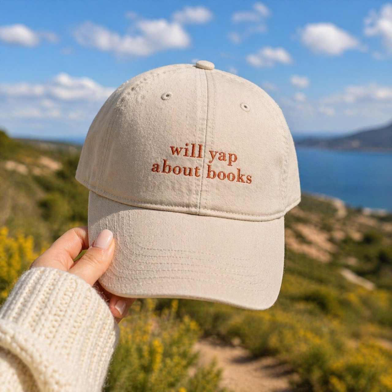 Will Yap About Books Cap – Embroidered Bookish Baseball Hat | Gift for Readers