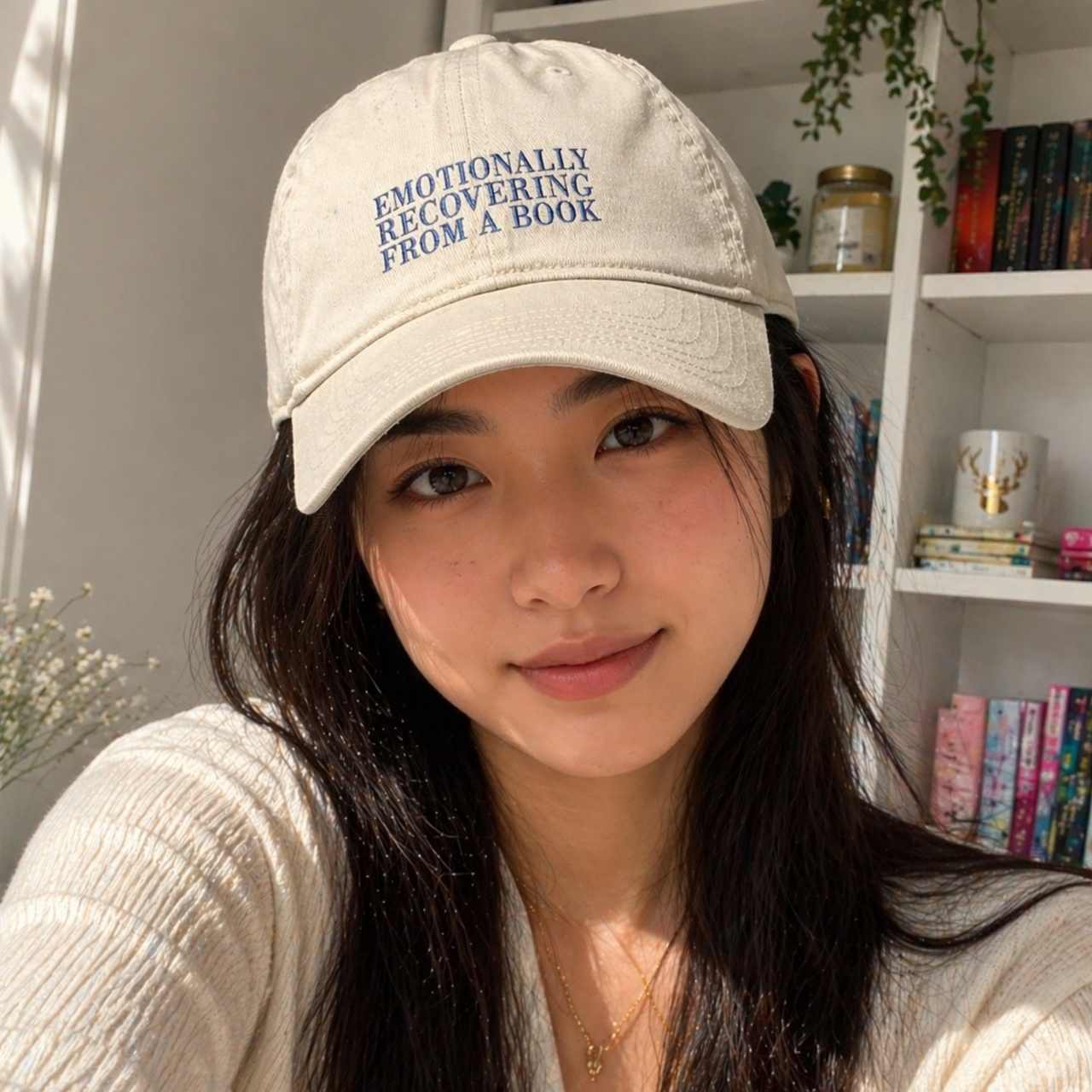 Emotionally Recovering From a Book Cap – Embroidered Bookish Baseball Hat | Gift for Readers