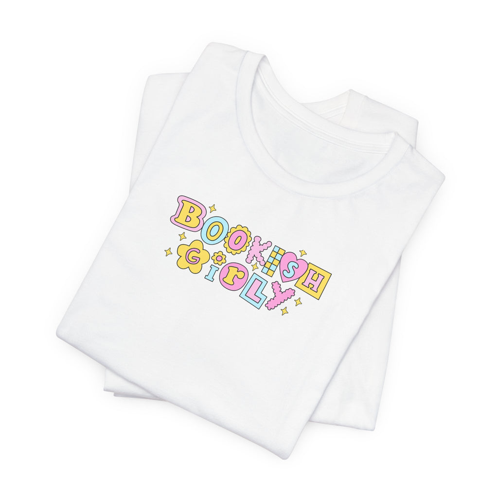 Bookish Girly T-Shirt – Minimal Book Lover Graphic Tee | Gift for Readers