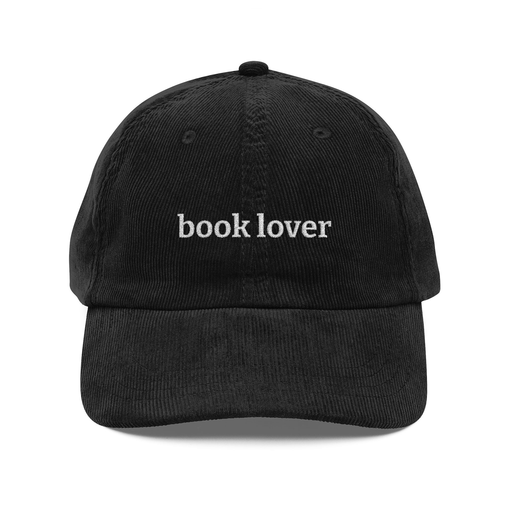 Book Lover Corduroy Cap – Vintage Embroidered Bookish Hat | Gift for Readers