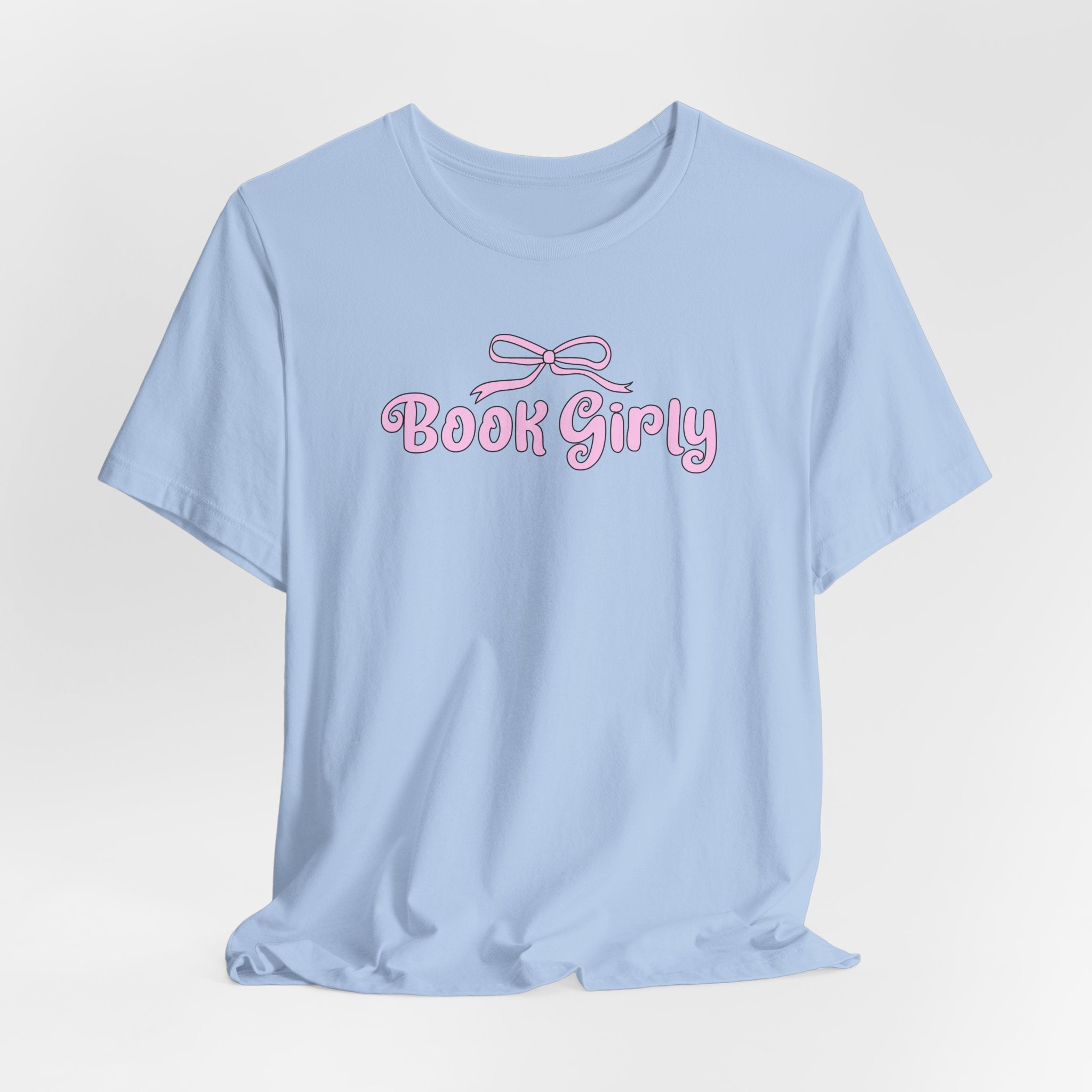 Book Girly Bow T-Shirt – Coquette Book Lover Graphic Tee | Cute Reader Gift