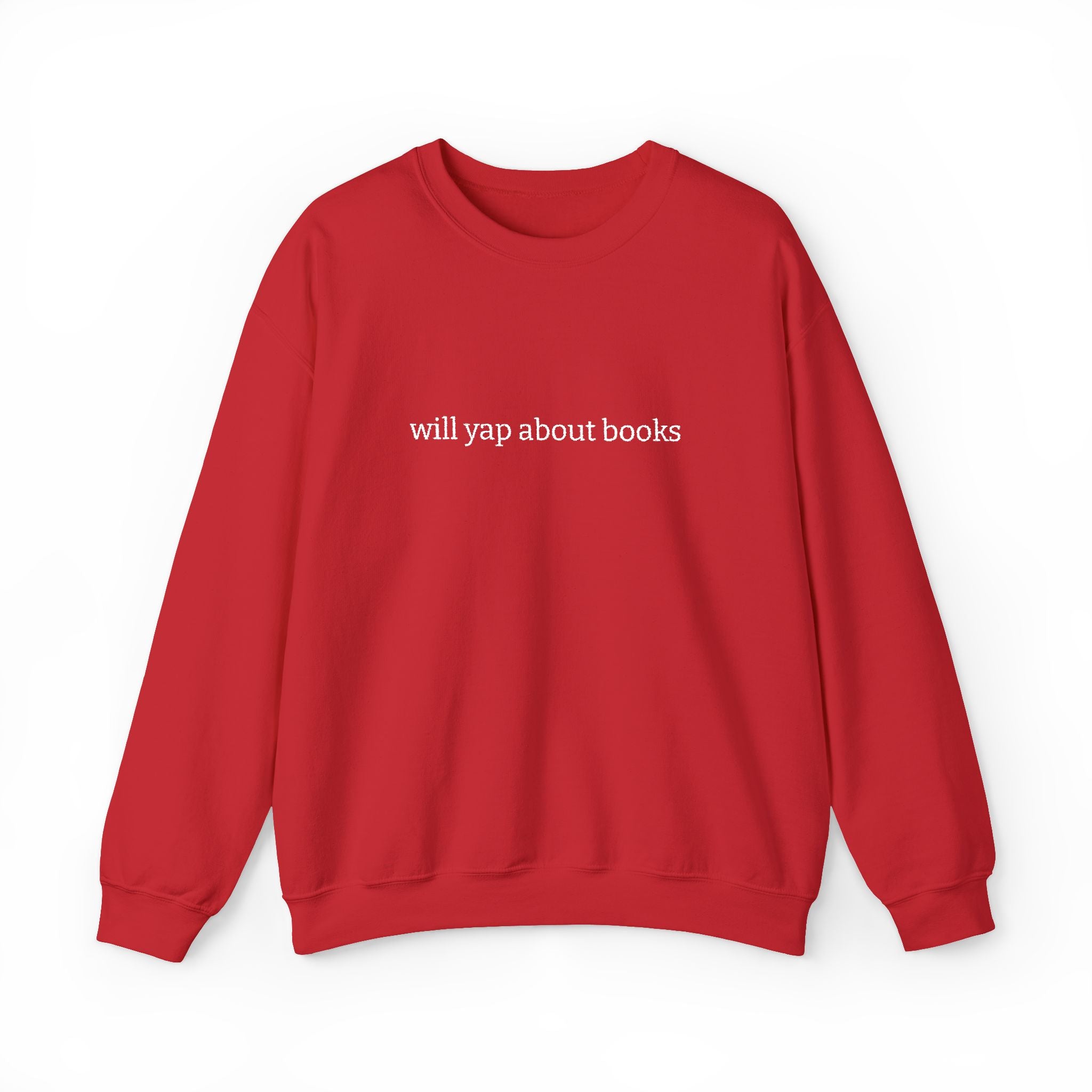 Will Yap About Books Sweatshirt – Bookish Crewneck for Readers | Gift for Book Lovers