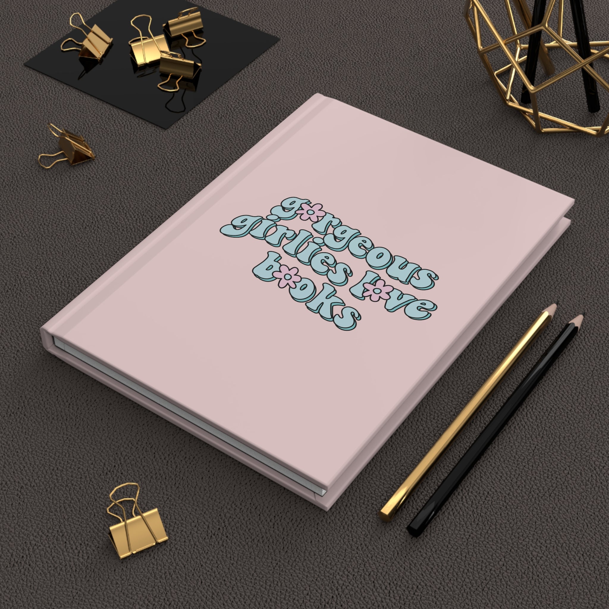 Gorgeous Girlies Love Books Floral Journal – Hardcover Reading Journal | Gift for Book Lovers