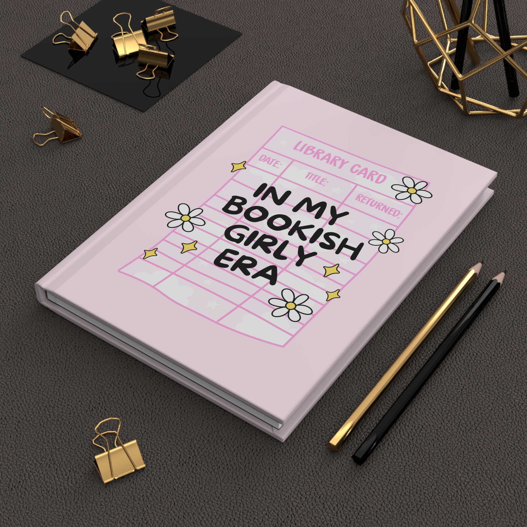 In My Bookish Girly Era Pink Journal – Hardcover Reading Journal | Gift for Book Lovers