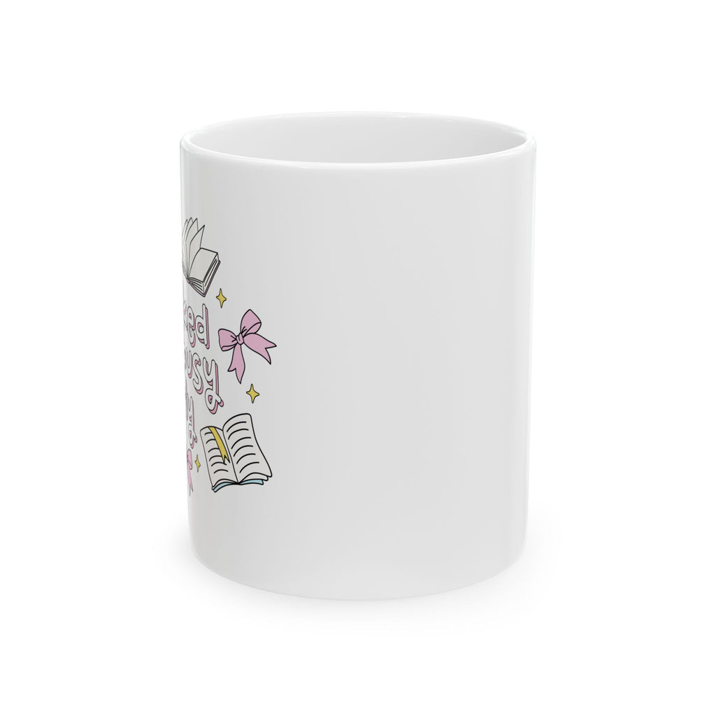 Booked & Busy Girly Mug – Book Lover Ceramic Mug | Gift for Readers