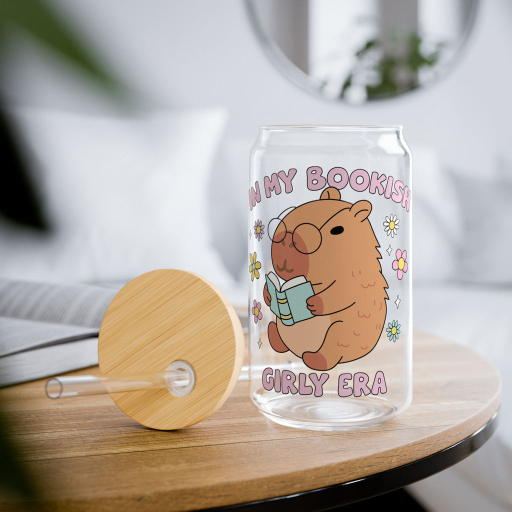 My Bookish Girl Era Glass Tumbler – Book Lover Sipper Glass | Gift for Readers