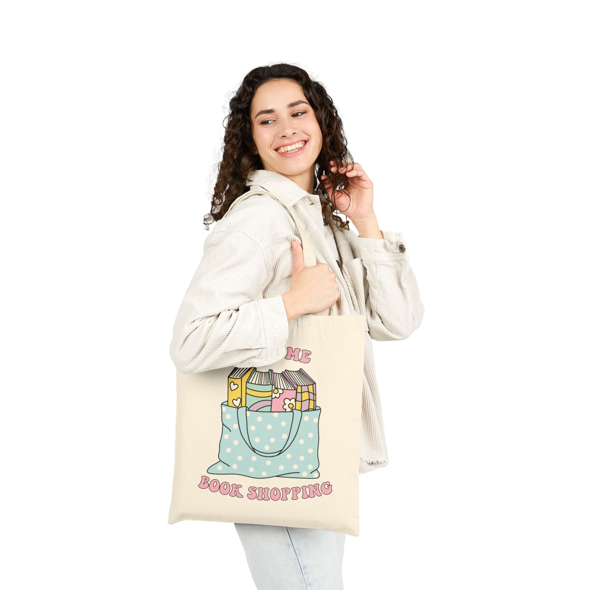 Take Me Book Shopping Tote Bag – Book Lover Canvas Tote | Gift for Readers
