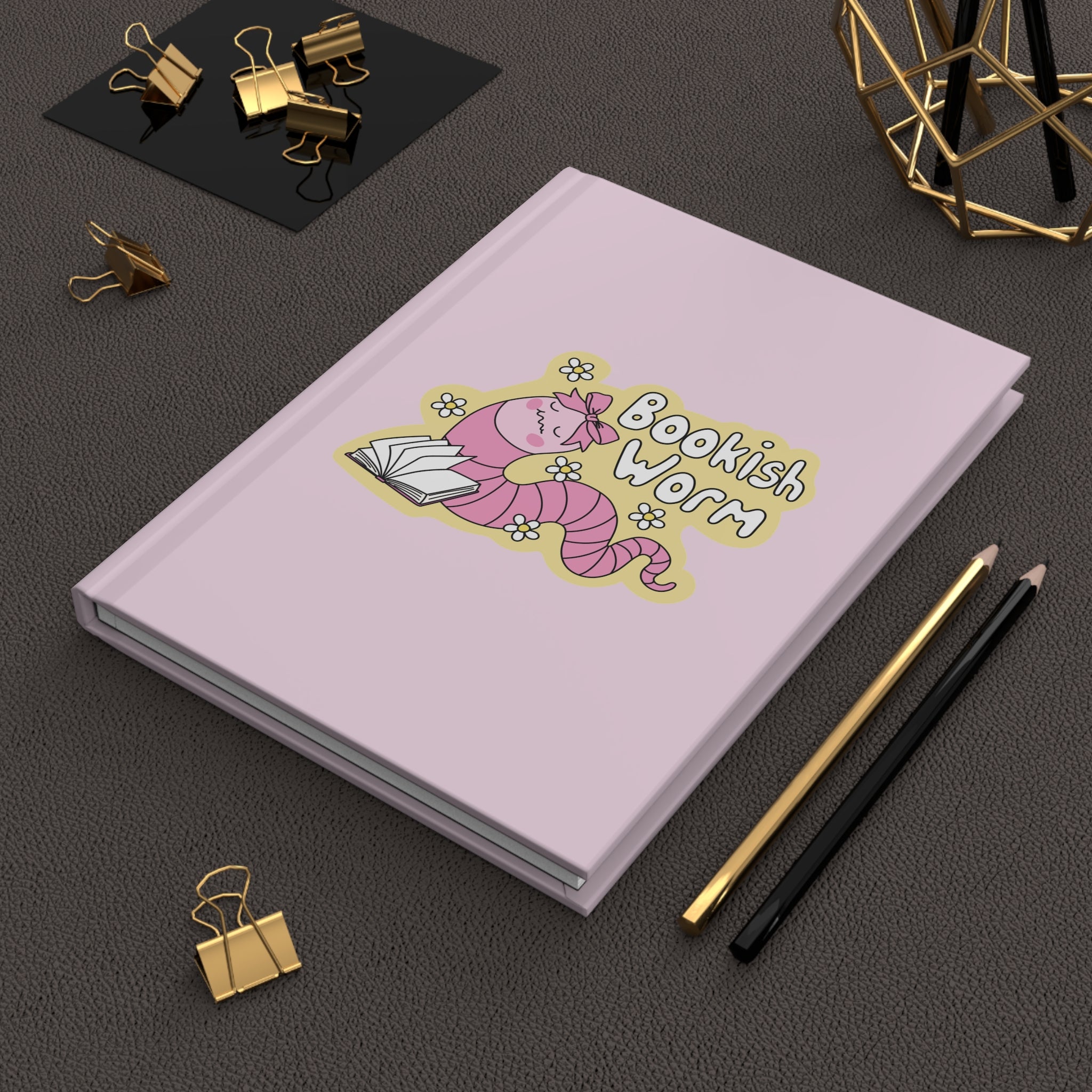 Bookish Worm Journal – Hardcover Reading Journal | Gift for Book Lovers