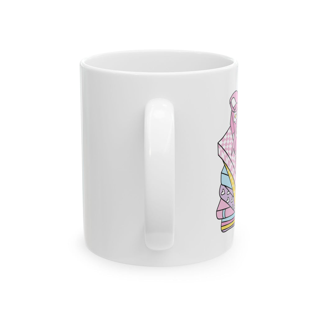 Book Girly Stack Mug – Book Lover Ceramic Mug | Gift for Readers