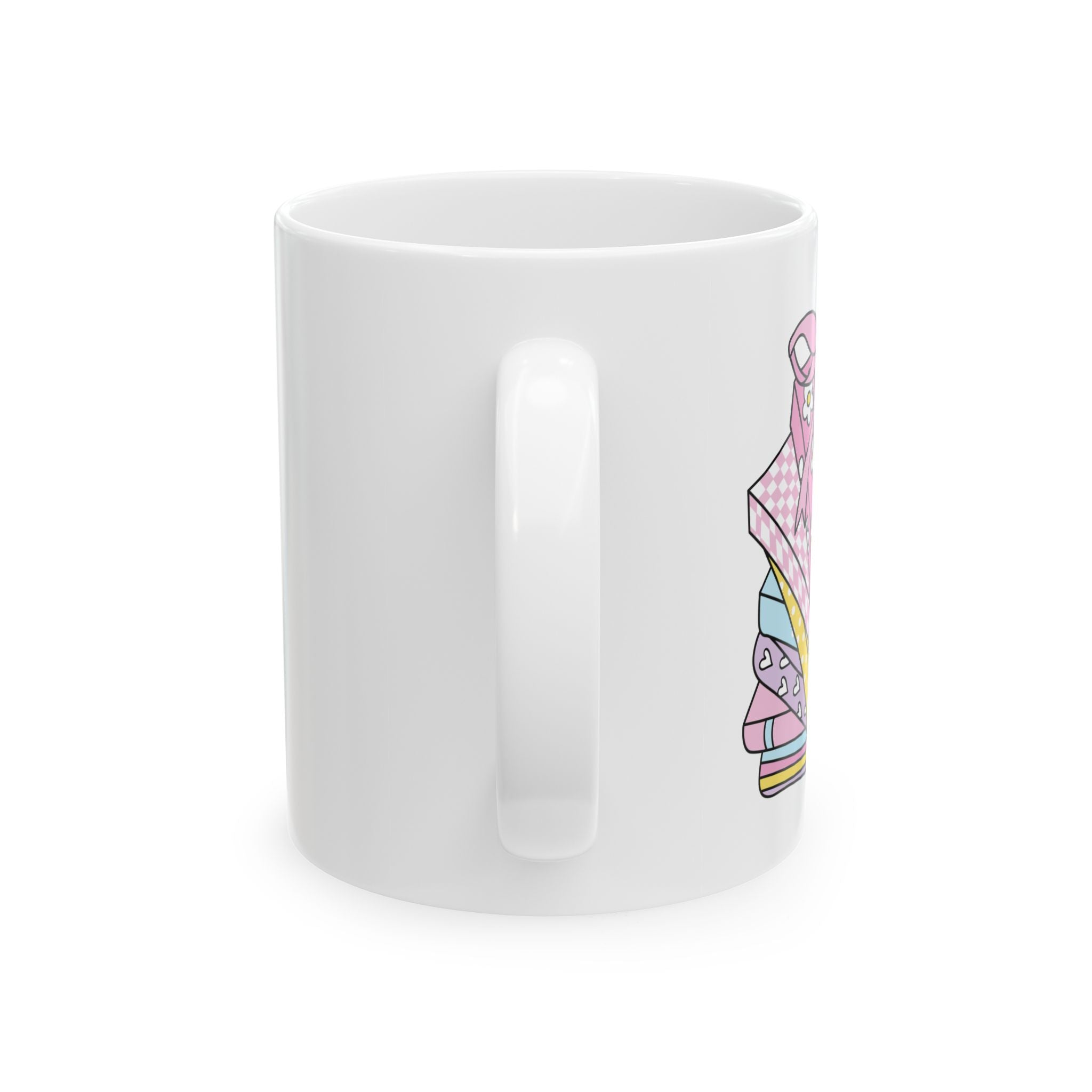 Book Girly Stack Mug – Book Lover Ceramic Mug | Gift for Readers