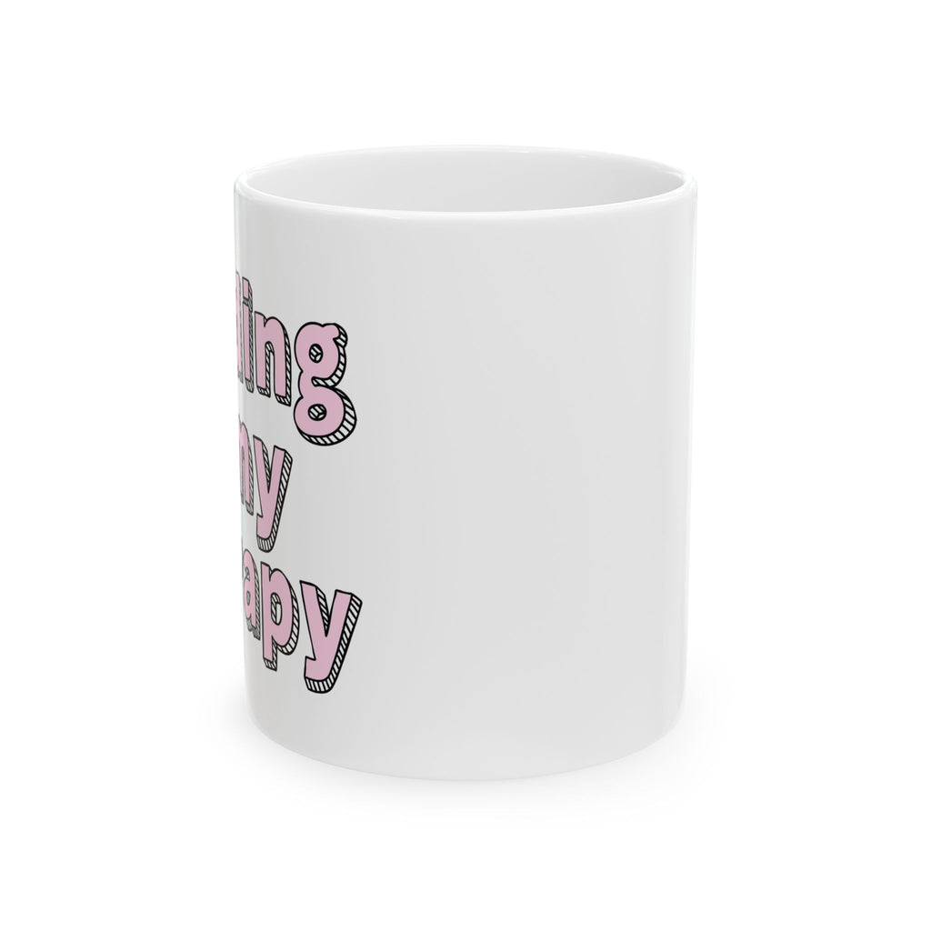 Reading Is My Therapy Mug – Book Lover Ceramic Mug | Gift for Readers