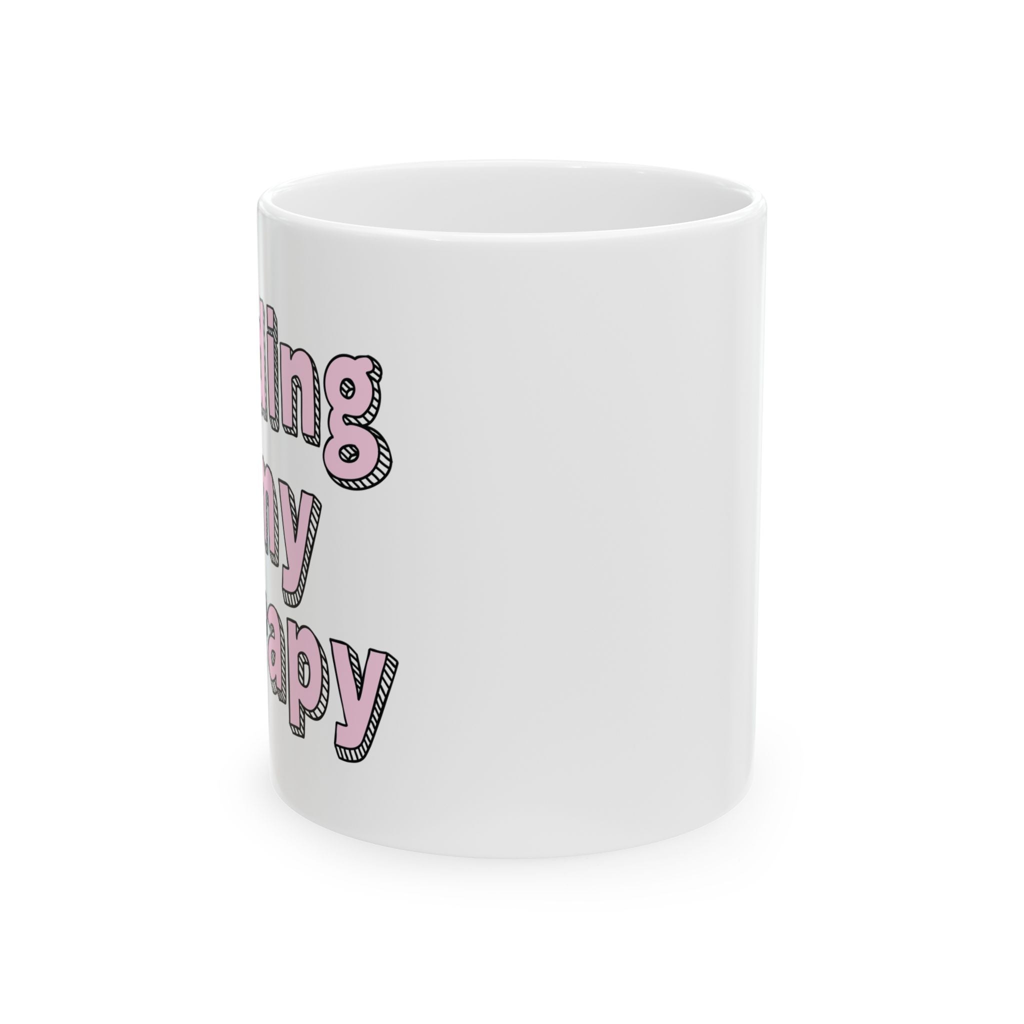 Reading Is My Therapy Mug – Book Lover Ceramic Mug | Gift for Readers