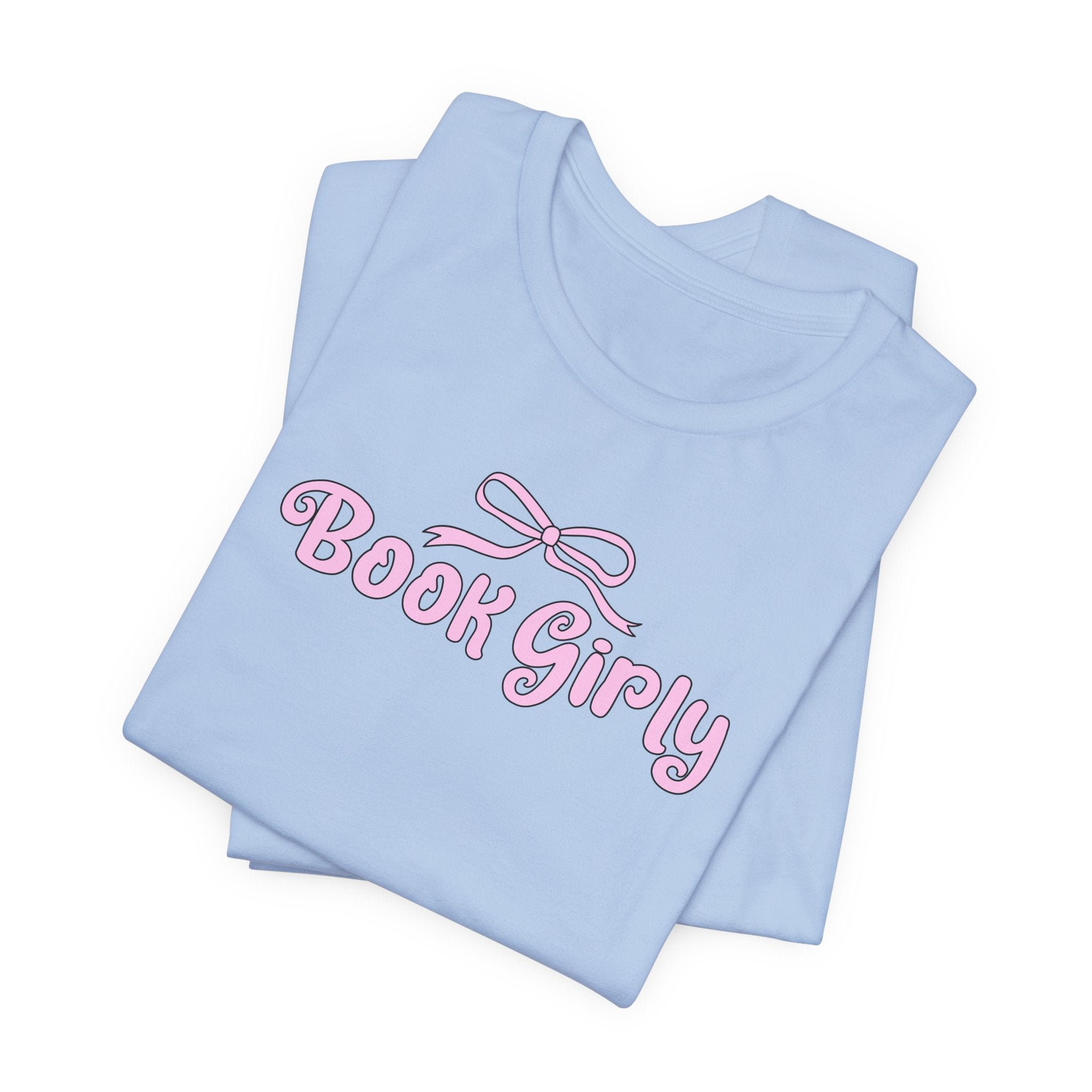 Book Girly Bow T-Shirt – Coquette Book Lover Graphic Tee | Cute Reader Gift