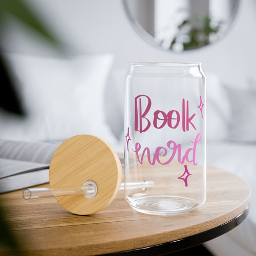 Book Nerd Glass Tumbler – Book Lover Sipper Glass | Gift for Readers