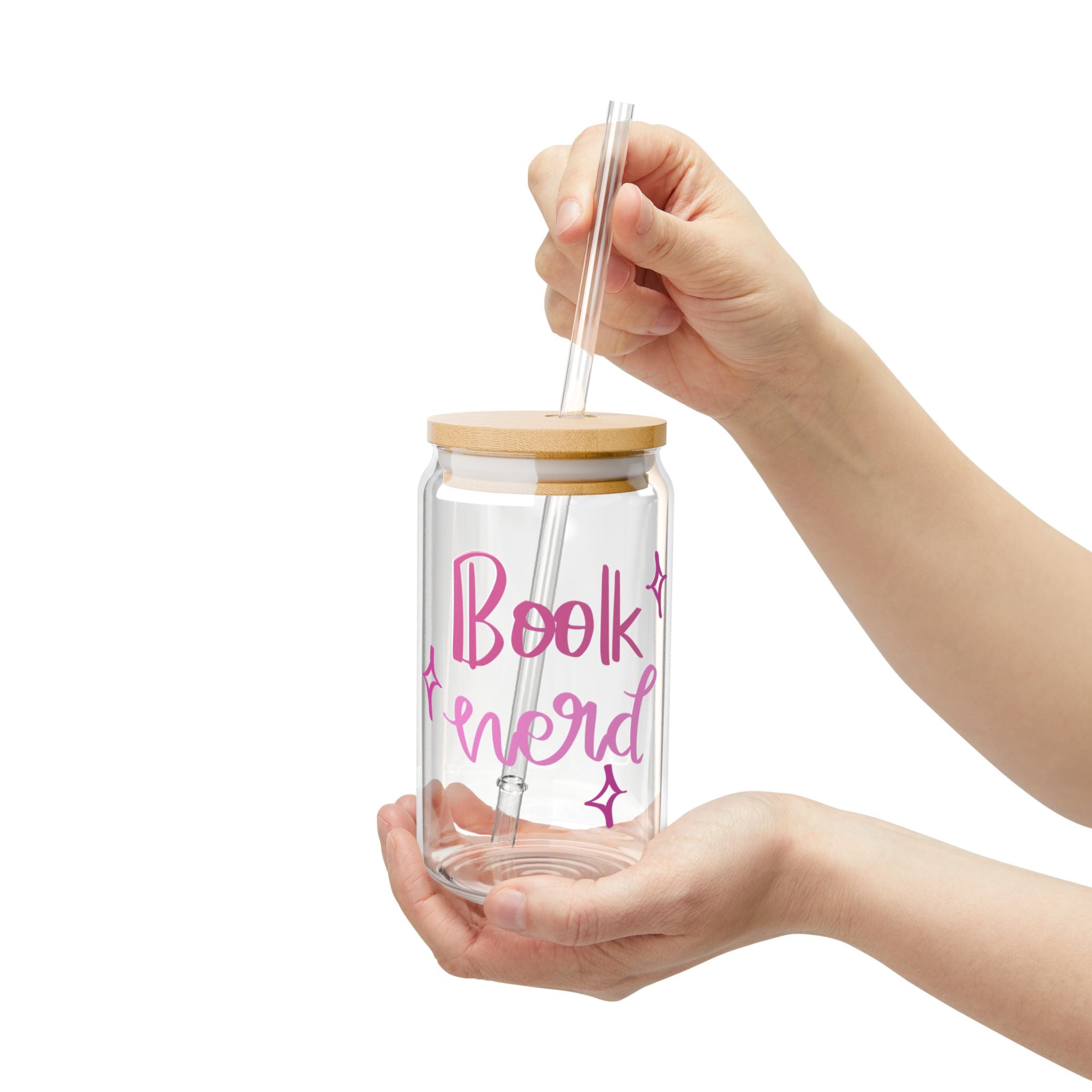 Book Nerd Glass Tumbler – Book Lover Sipper Glass | Gift for Readers