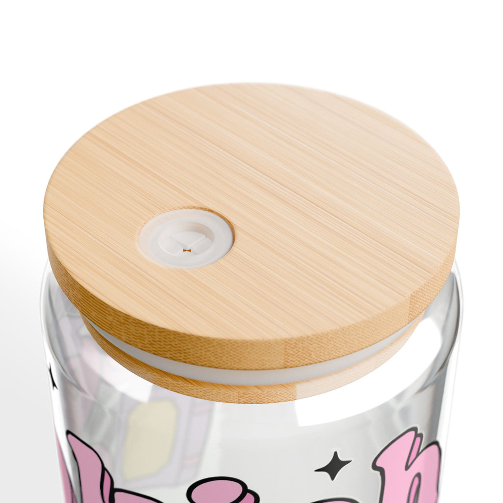 Bookish Girly Glass Tumbler – Book Lover Sipper Glass | Gift for Readers