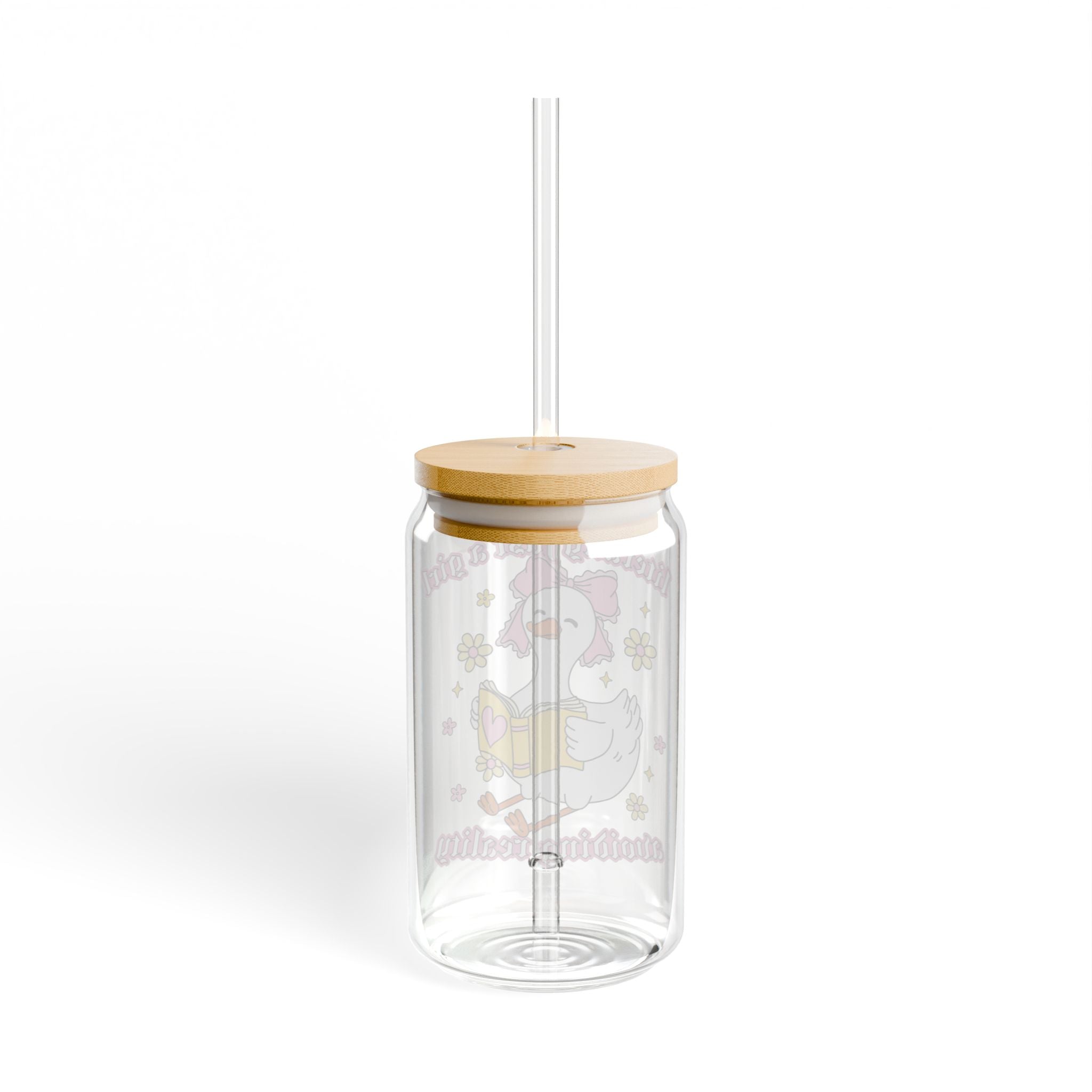 Literally Just A Girl Avoiding Reality Goose Glass Tumbler – Book Lover Sipper Glass | Gift for Readers