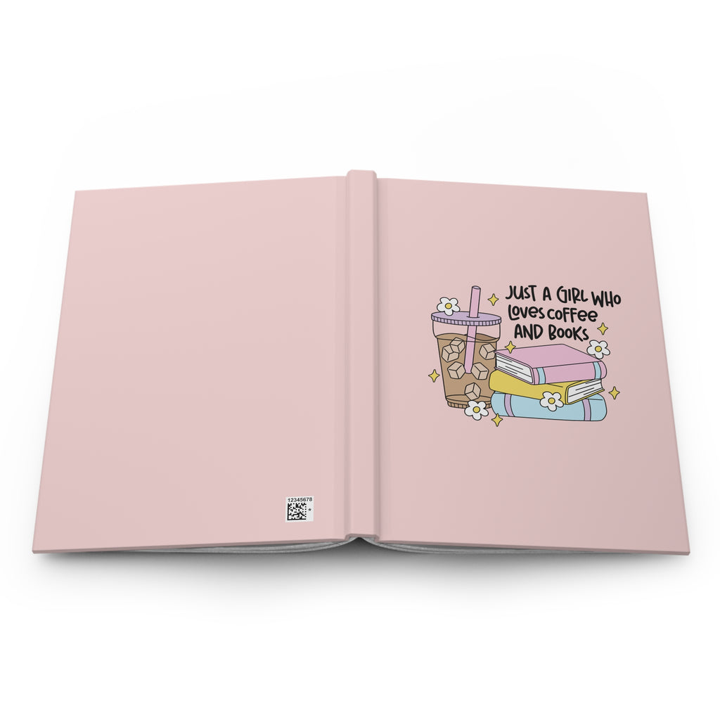 Just A Girl Who Loves Coffee & Books Journal – Hardcover Reading Journal | Gift for Book Lovers