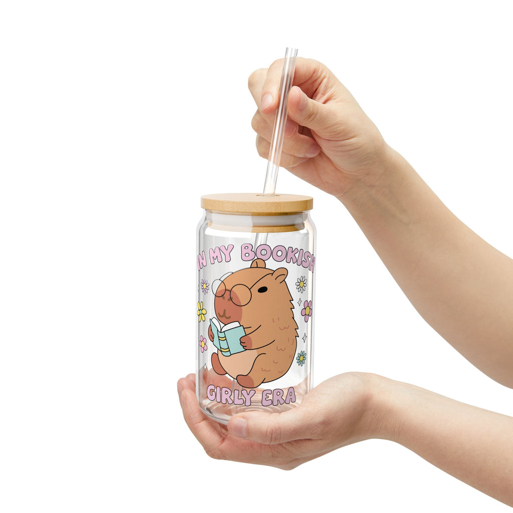 My Bookish Girl Era Glass Tumbler – Book Lover Sipper Glass | Gift for Readers
