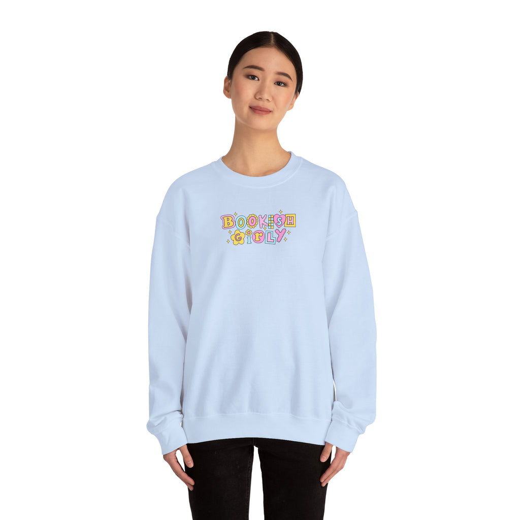 Bookish Girly Sweatshirt – Bookish Crewneck for Readers | Gift for Book Lovers