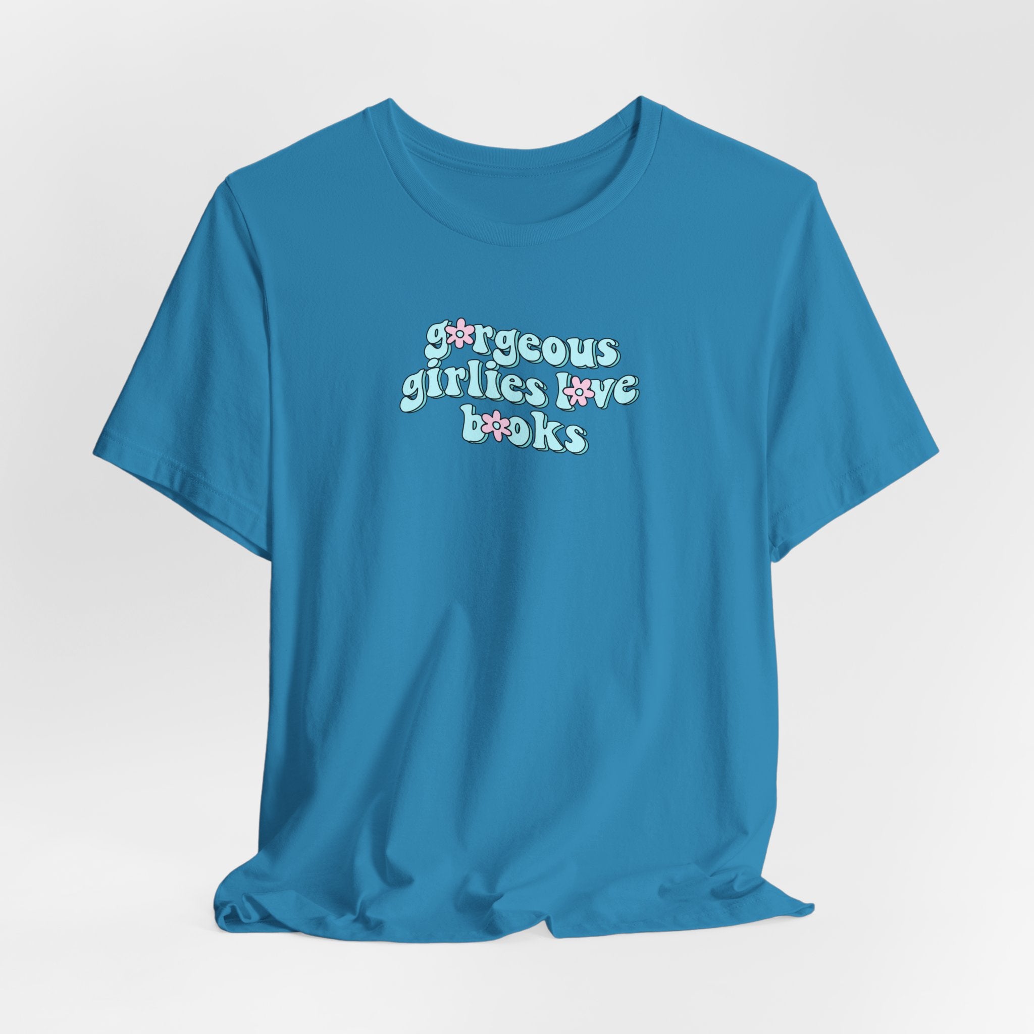 Gorgeous Girls Love Books T-Shirt – Minimal Book Lover Graphic Tee | Gift for Readers