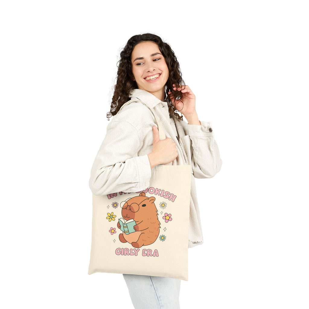 In My Bookish Girly Era Tote Bag – Bookish Canvas Tote for Readers | Gift for Book Lovers