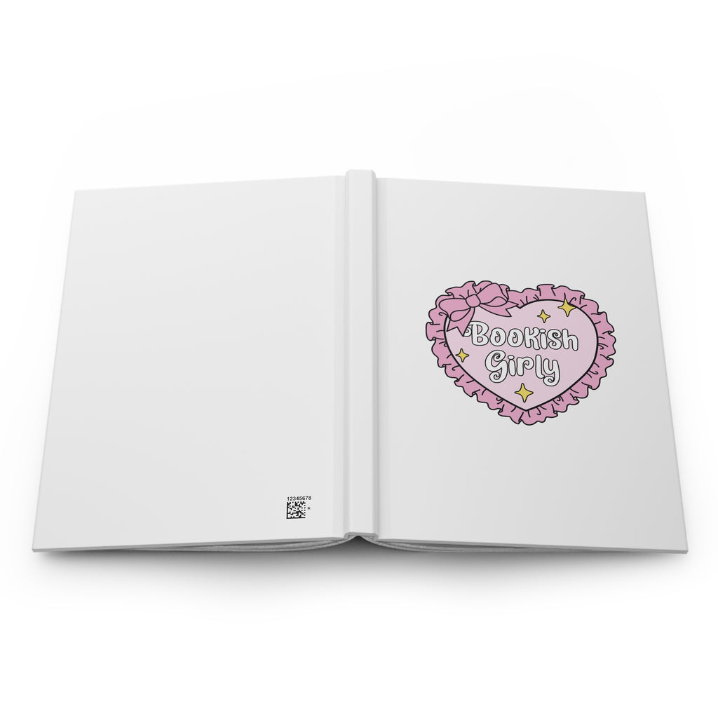 Bookish Girly Heart Journal – Hardcover Reading Journal | Gift for Book Lovers