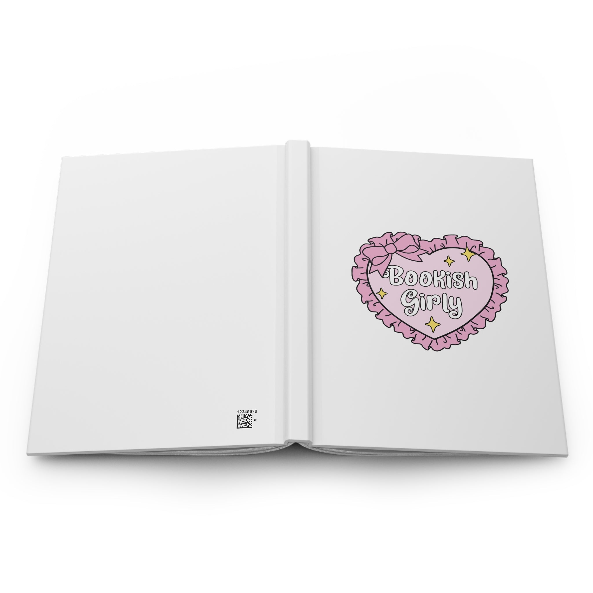 Bookish Girly Heart Journal – Hardcover Reading Journal | Gift for Book Lovers