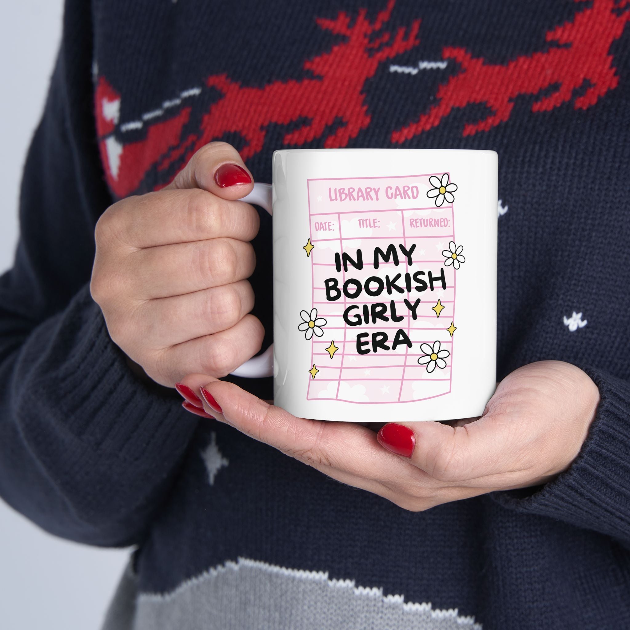 In My Bookish Girly Era Floral Mug – Book Lover Ceramic Mug | Gift for Readers
