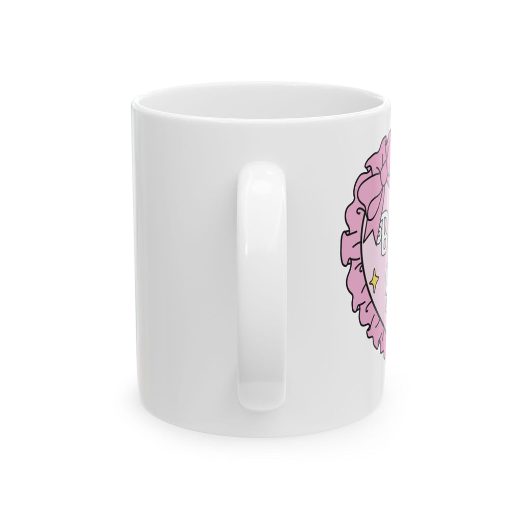 Bookish Girly Heart Mug – Book Lover Ceramic Mug | Gift for Readers