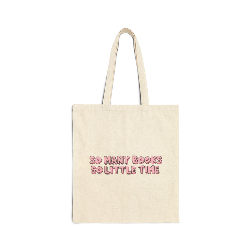 So Many Books So Little Time Tote Bag – Book Lover Canvas Tote | Gift for Readers