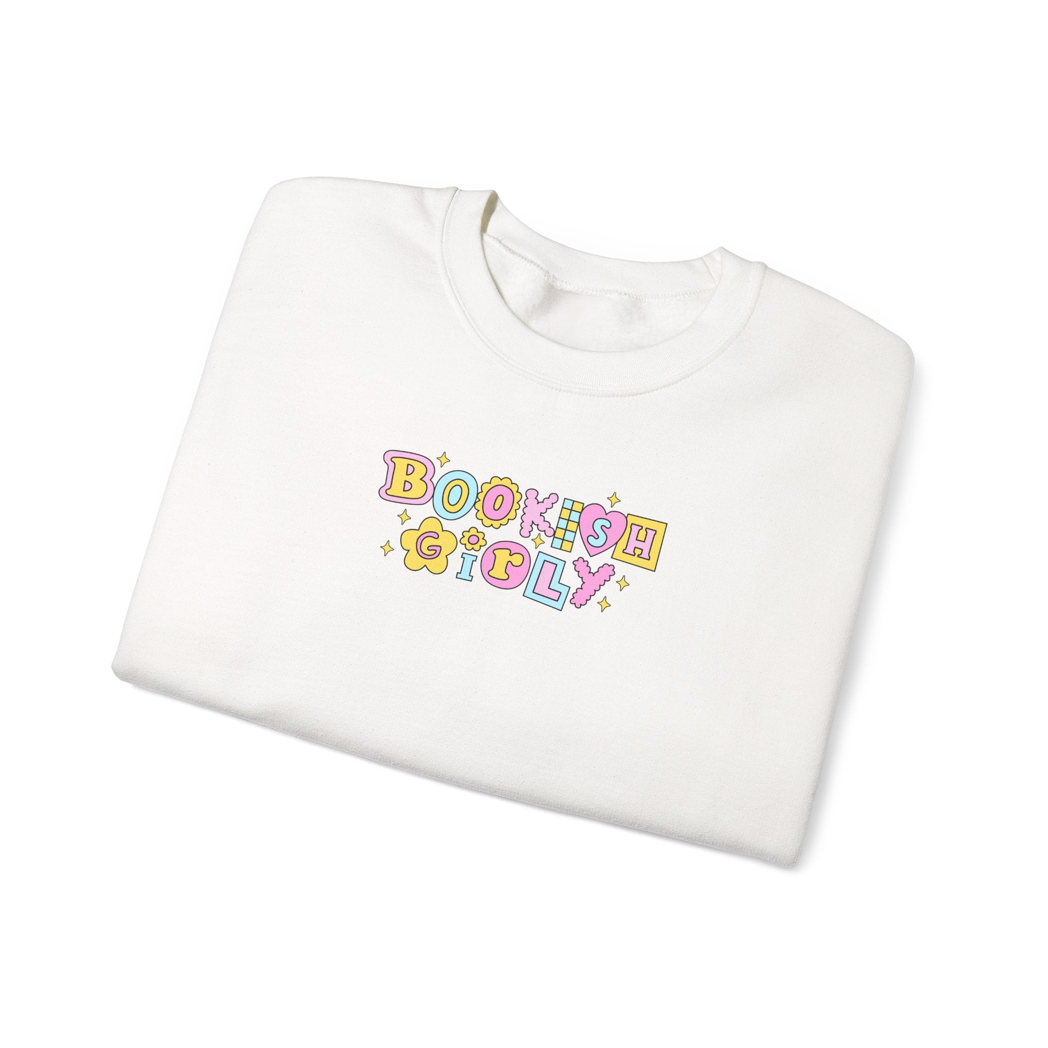 Bookish Girly Sweatshirt – Bookish Crewneck for Readers | Gift for Book Lovers