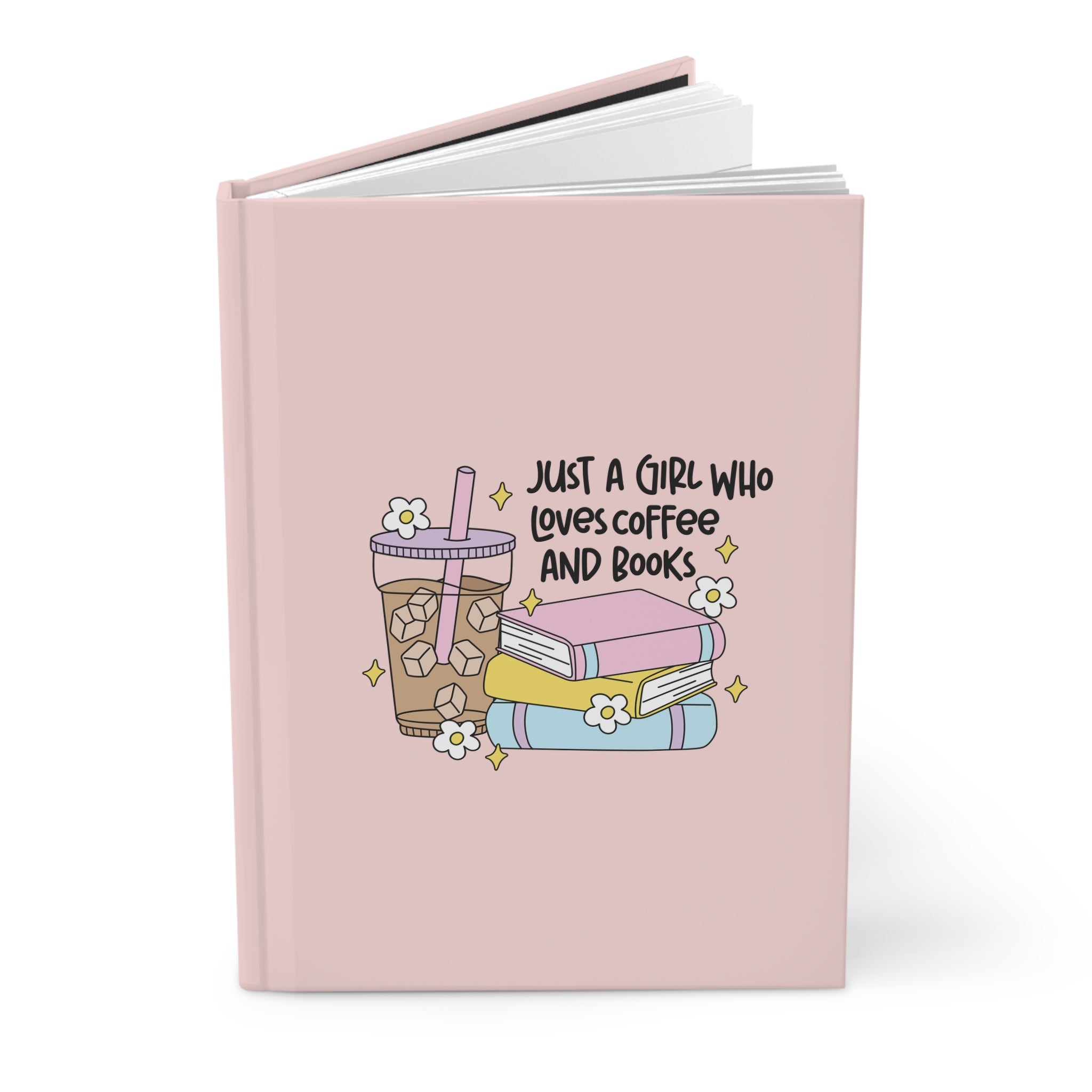 Just A Girl Who Loves Coffee & Books Journal – Hardcover Reading Journal | Gift for Book Lovers
