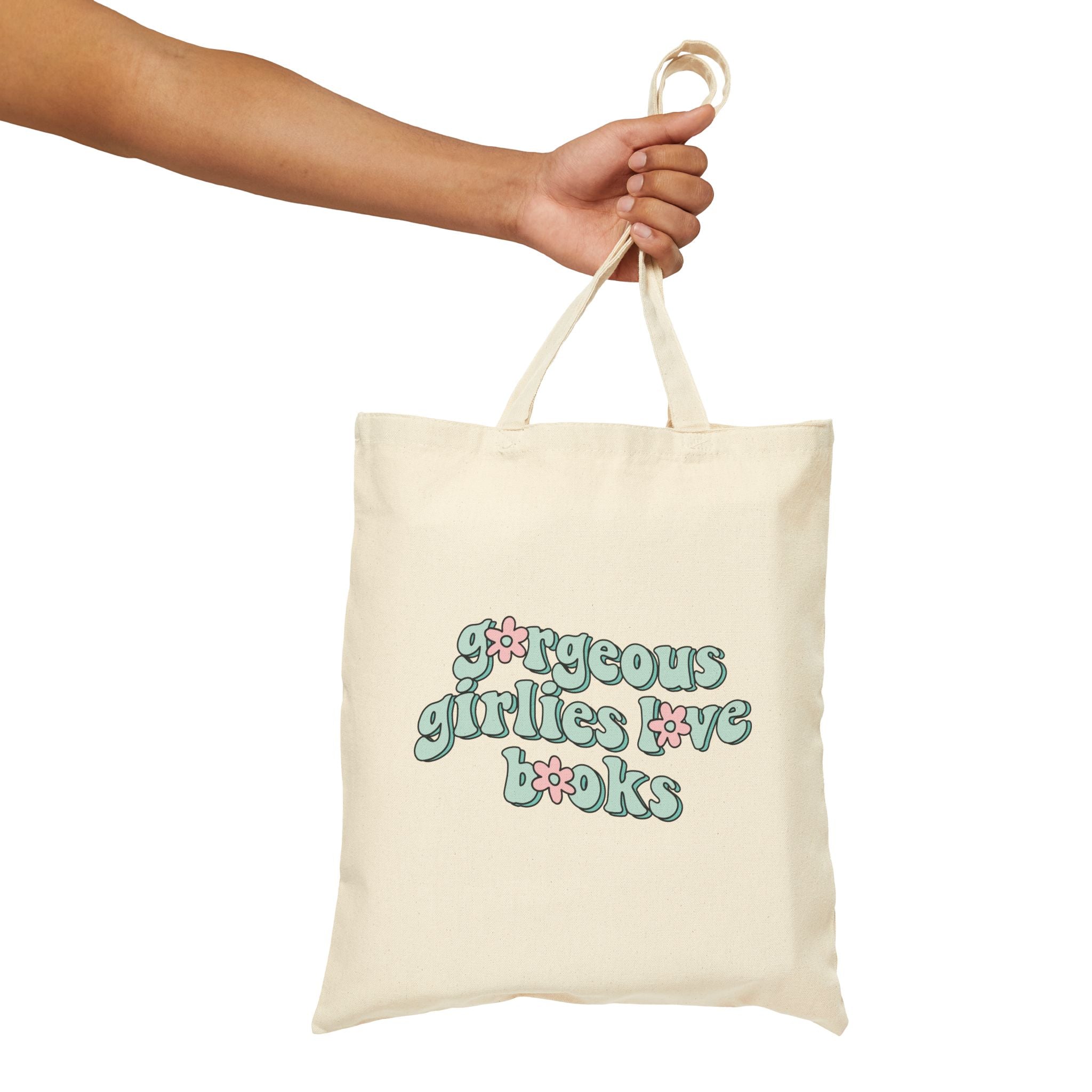 Gorgeous Girls Love Books Tote Bag – Book Lover Canvas Tote | Gift for Readers