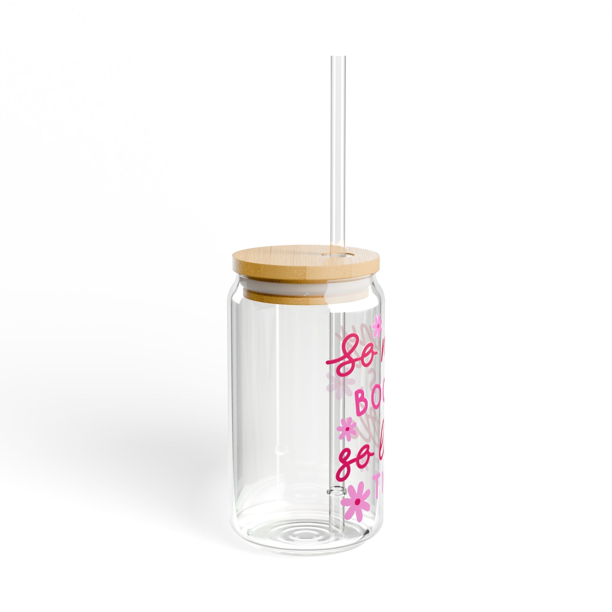 So Many Books So Little Time Glass Tumbler – Book Lover Sipper Glass | Gift for Readers