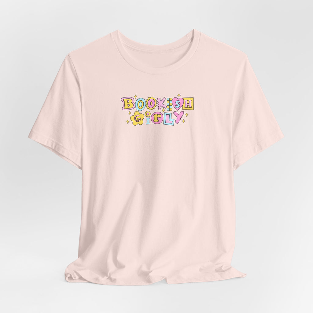 Bookish Girly T-Shirt – Minimal Book Lover Graphic Tee | Gift for Readers